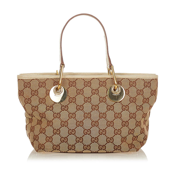 Gucci GG Canvas Eclipse Shoulder Bag (SHG-25109) – LuxeDH