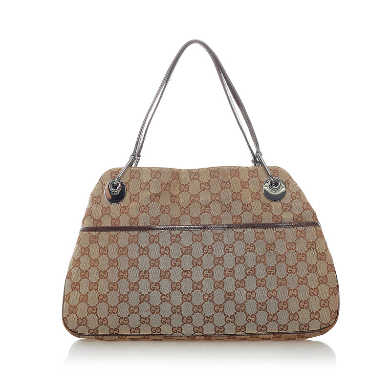 Gucci GG Canvas Eclipse Shoulder Bag (SHG-32020)