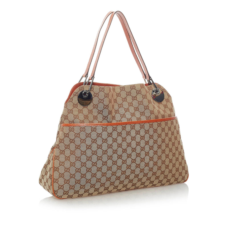 Gucci GG Canvas Eclipse Shoulder Bag (SHG-32048)