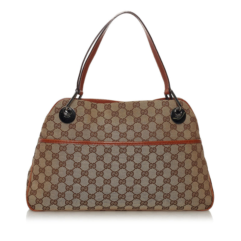 Gucci GG Canvas Eclipse Shoulder Bag (SHG-32808)