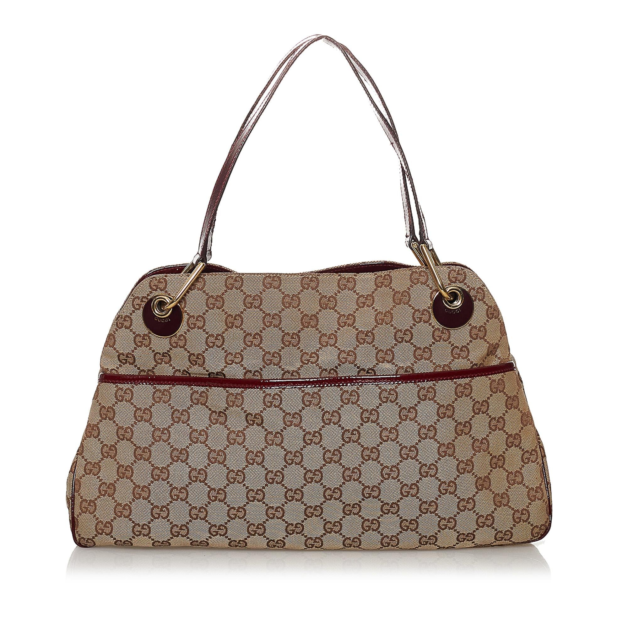 Gucci GG Canvas Eclipse Shoulder Bag (SHG-33943)