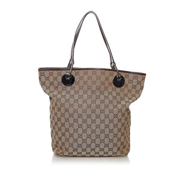 グッチ　バッグ Gucci GG Canvas Eclipse Tote Bag (SHG-31574)
