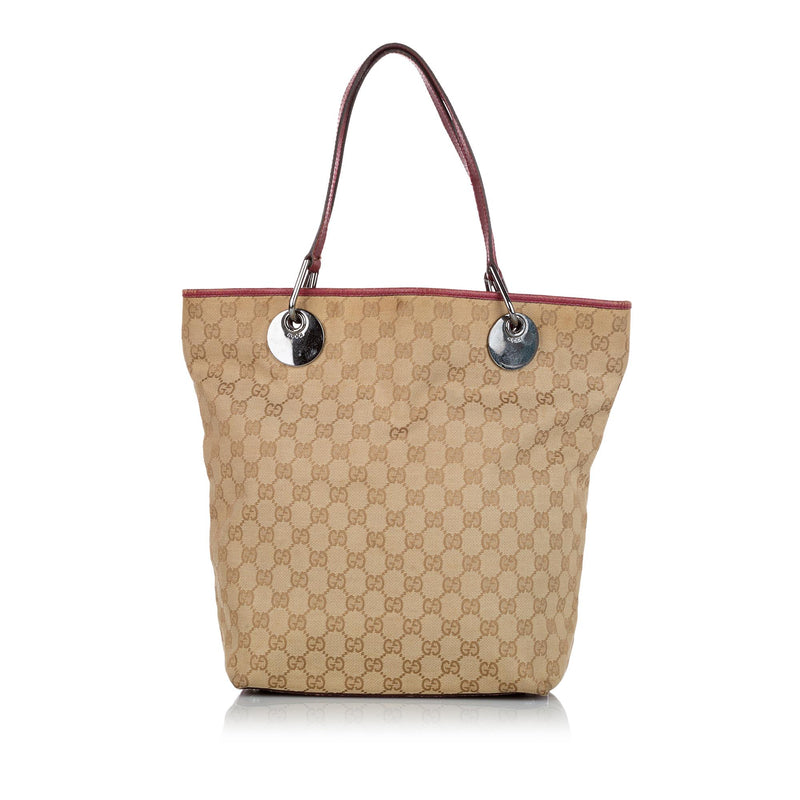 Gucci GG Canvas Eclipse Tote Bag (SHG-32163)