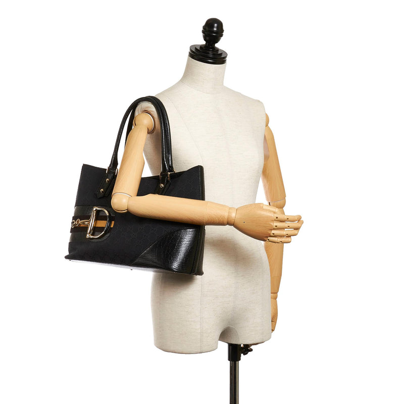 Gucci GG Canvas Hasler Tote Bag (SHG-29653)