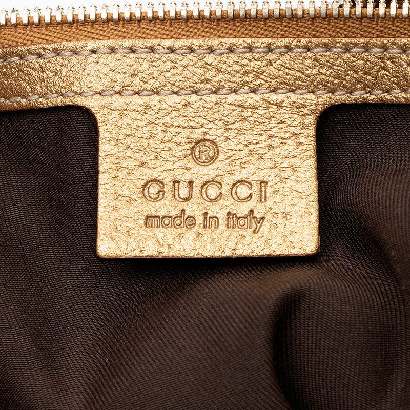 Gucci GG Canvas Horsebit Glam Hobo - FINAL SALE (SHF-14864)