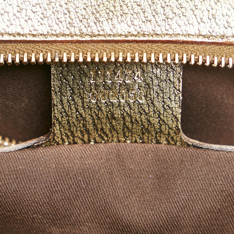 Gucci GG Canvas Horsebit Shoulder Bag (SHG-35618)
