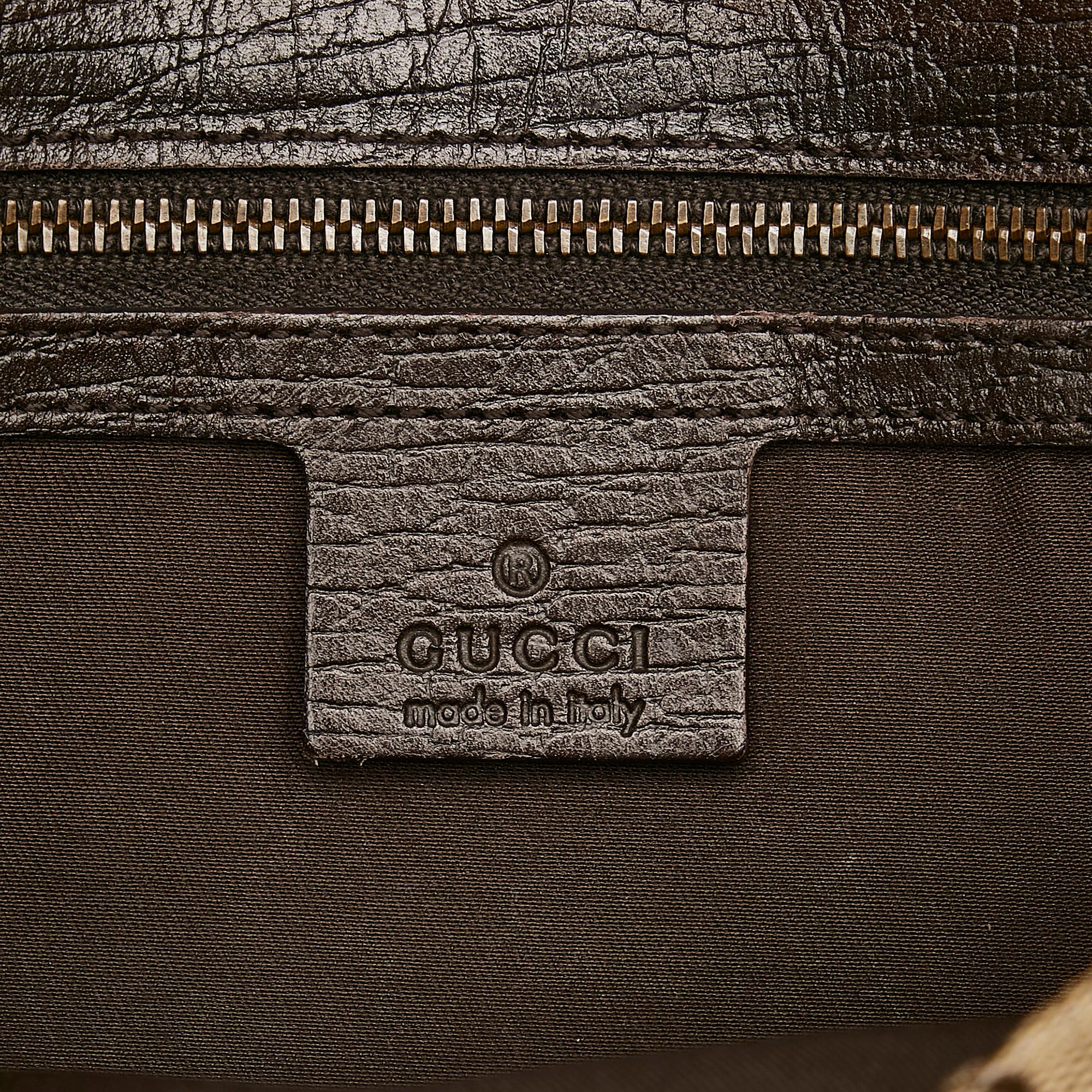 Gucci GG Canvas Horsebit Shoulder Bag (SHG-cAREcT)