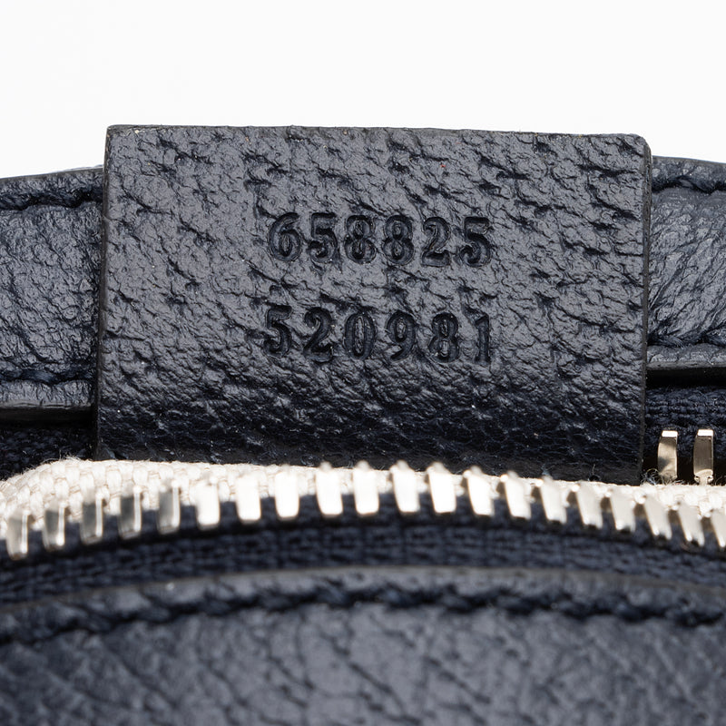 Gucci GG Canvas Interlocking G Patch Round Shoulder Bag (SHF-23569)
