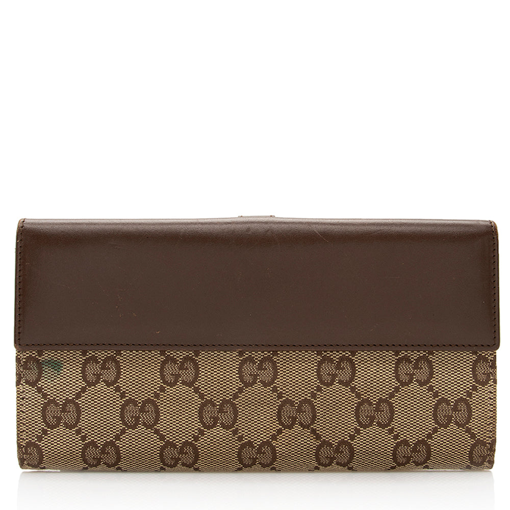 Gucci GG Canvas Jackie Long Wallet (SHF-20730)