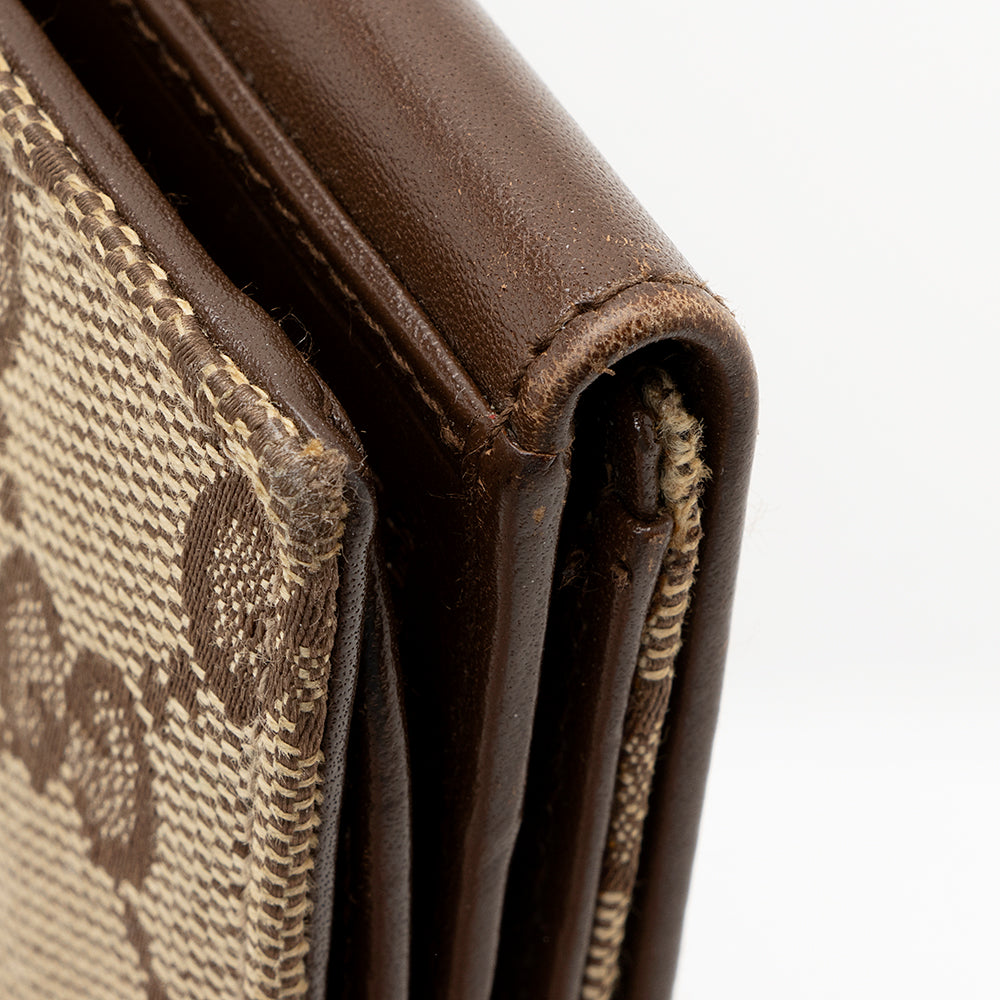 Gucci GG Canvas Jackie Long Wallet (SHF-20730)