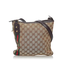 Gucci GG Canvas Jolicoeur Crossbody Bag (SHG-29452)