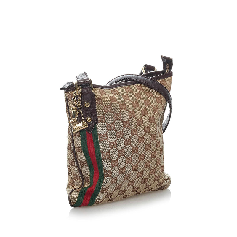 Gucci GG Canvas Jolicoeur Crossbody Bag (SHG-29452)