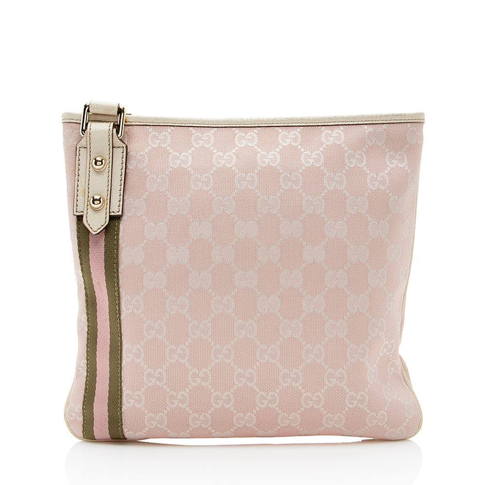Gucci GG Canvas Jolicoeur Messenger Bag (SHF-20707)