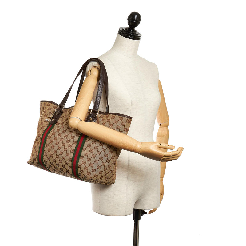 Gucci GG Canvas Jolicoeur Tote Bag (SHG-29464)