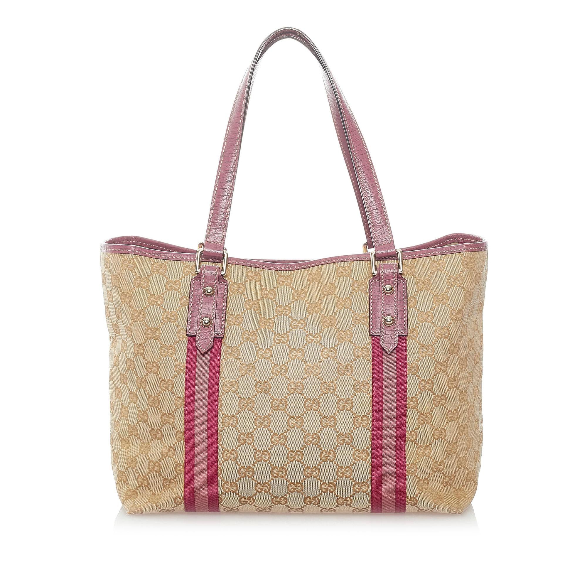 Gucci GG Canvas Jolicoeur Tote Bag (SHG-32059)