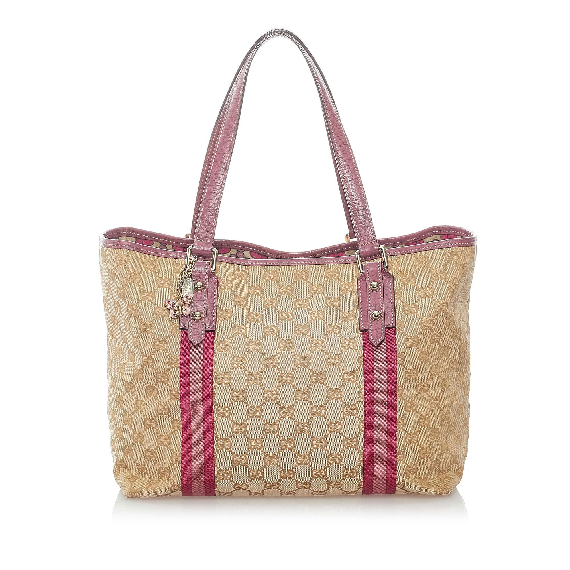 Gucci GG Canvas Jolicoeur Tote Bag (SHG-32059)