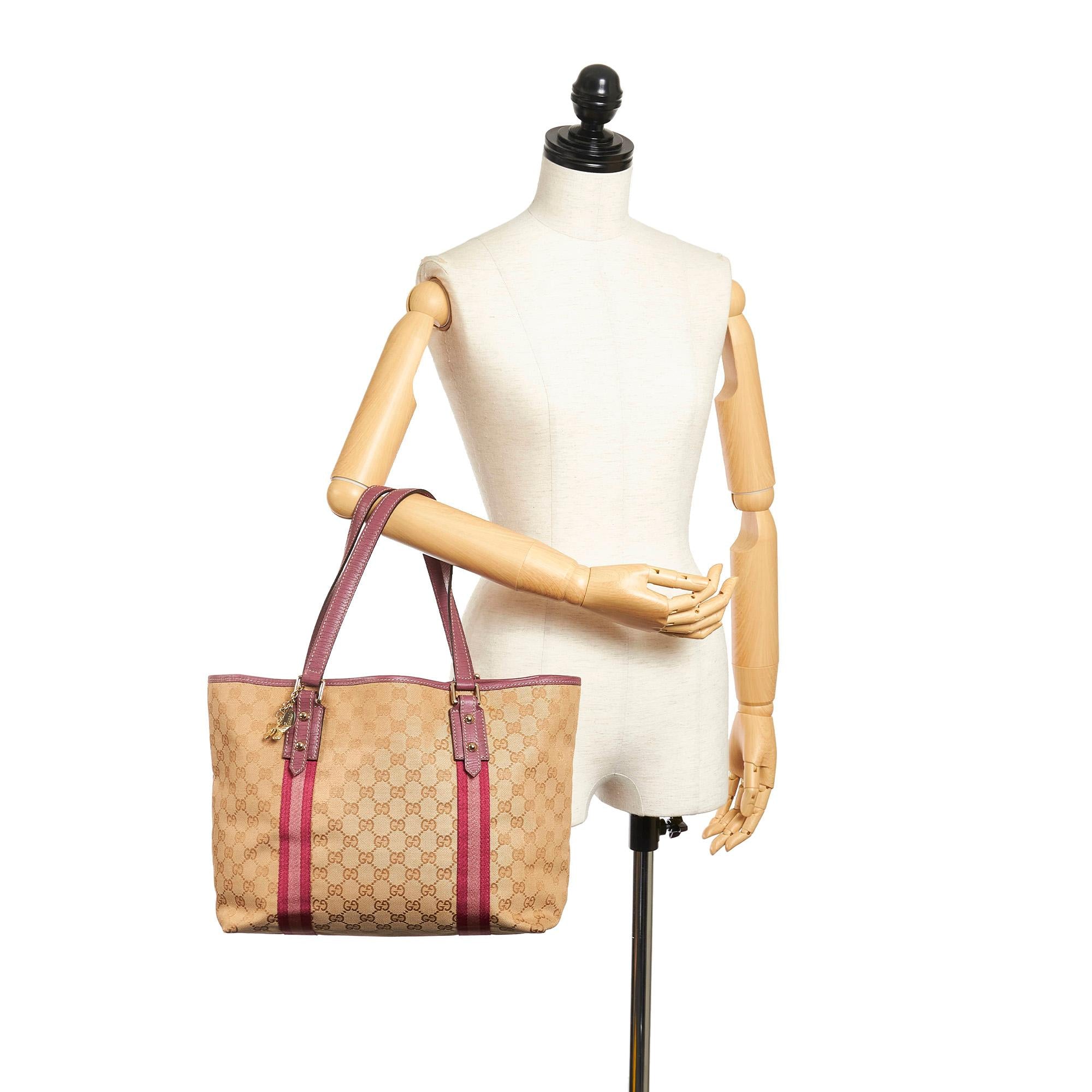 Gucci GG Canvas Jolicoeur Tote Bag (SHG-32059)