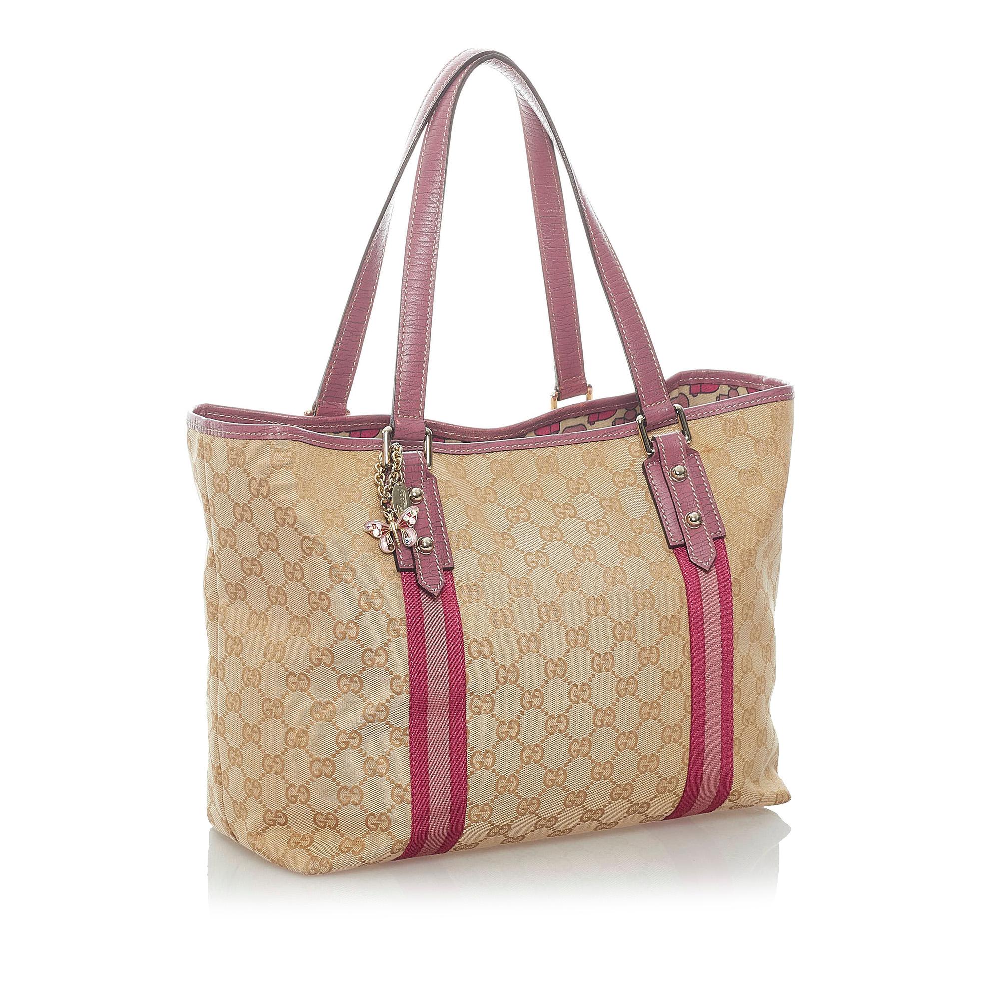 Gucci GG Canvas Jolicoeur Tote Bag (SHG-32059)