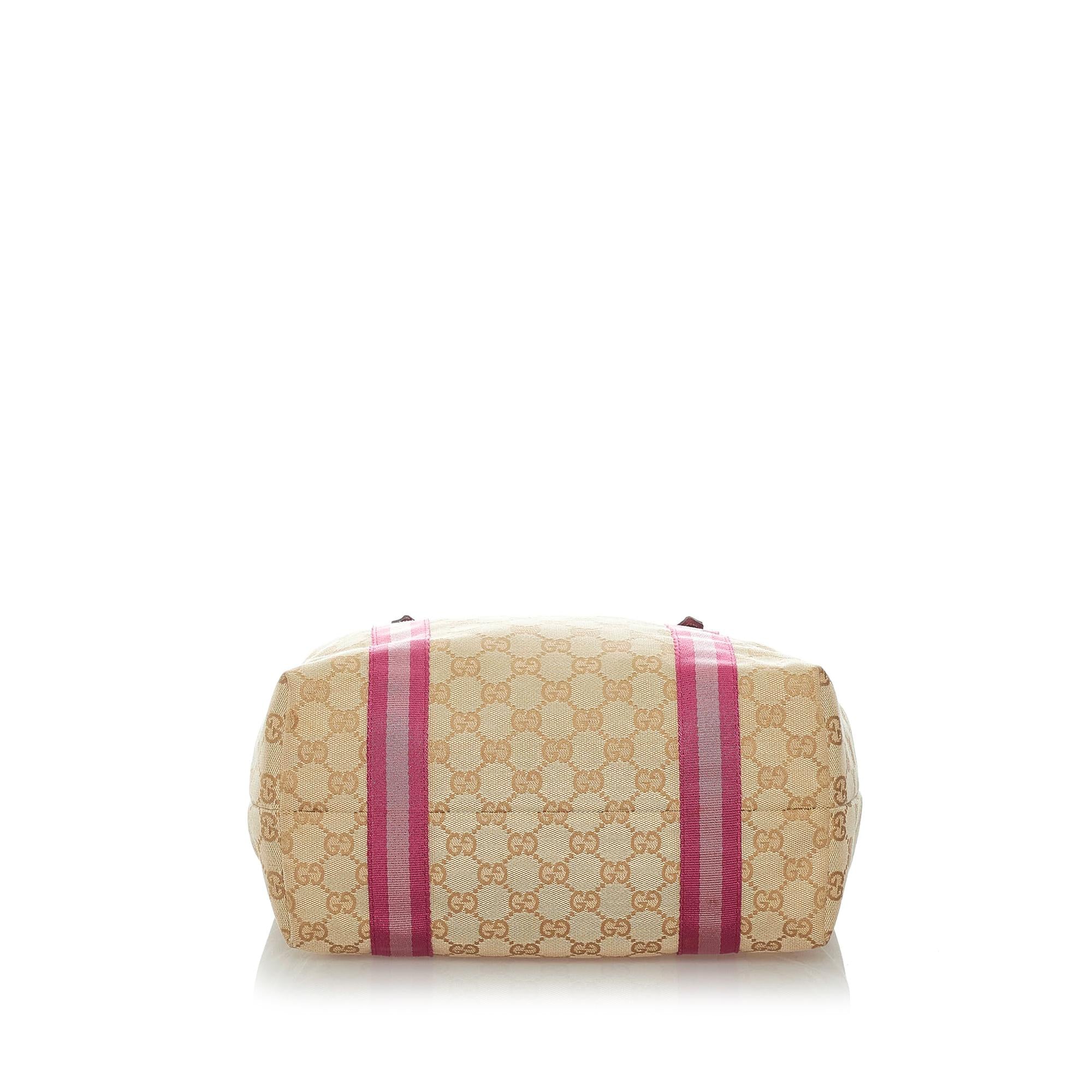 Gucci GG Canvas Jolicoeur Tote Bag (SHG-32320)