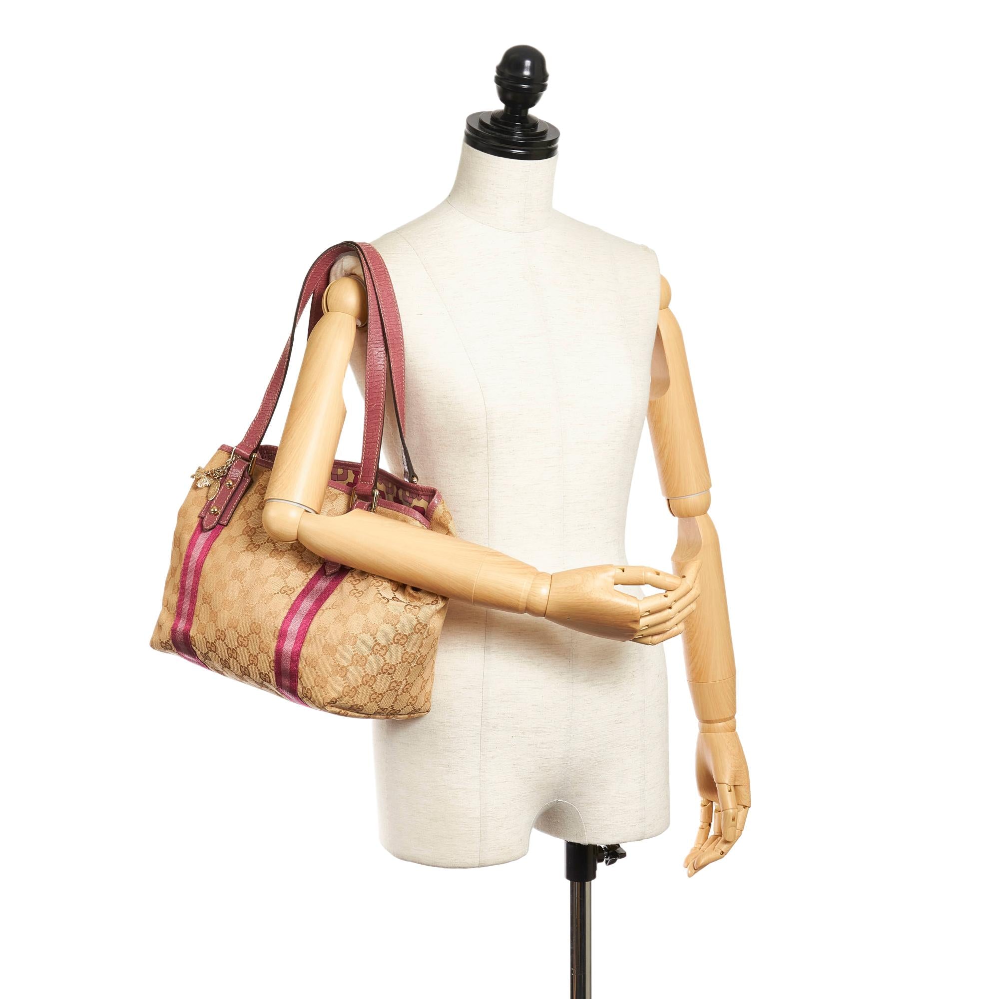 Gucci GG Canvas Jolicoeur Tote Bag (SHG-32320)