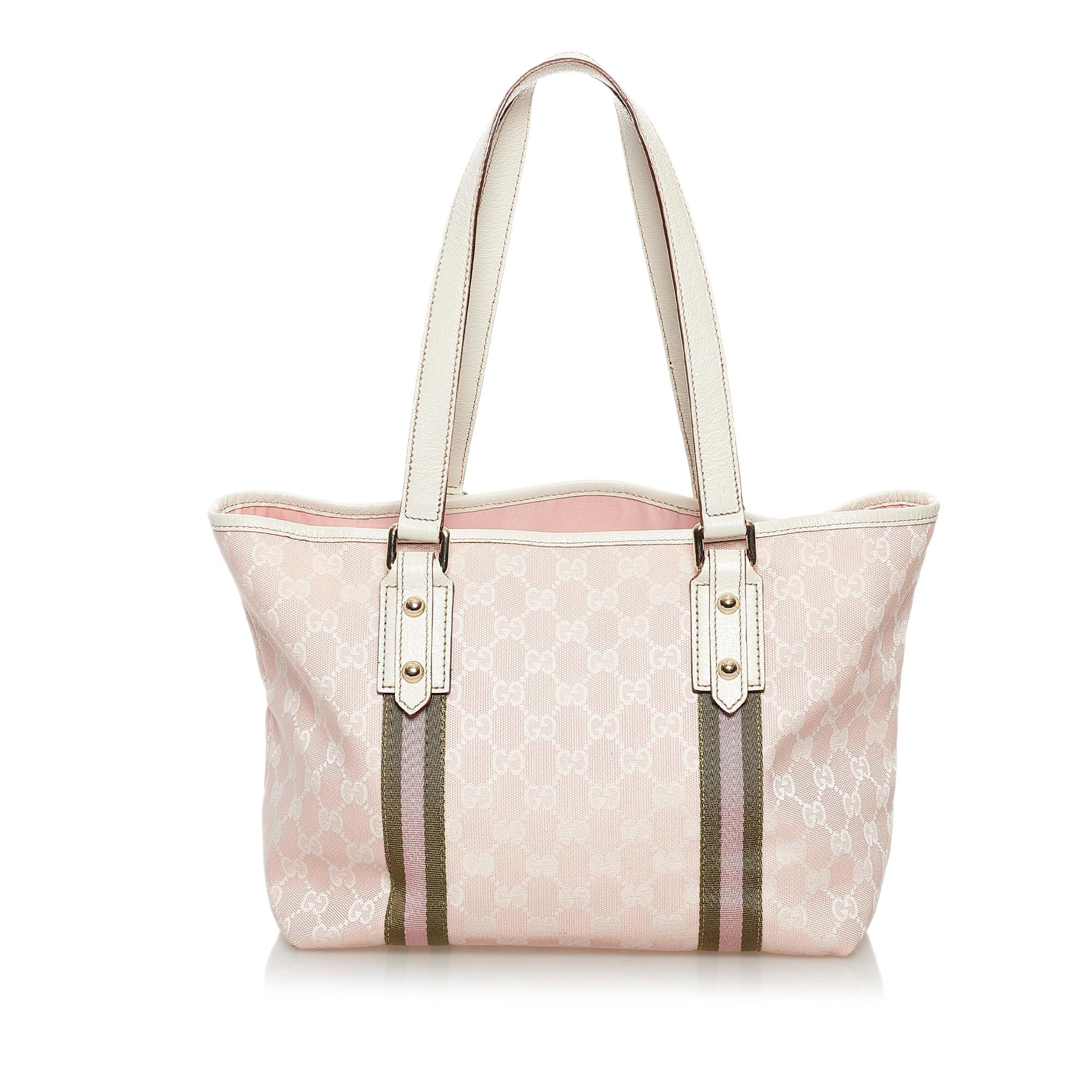 Gucci GG Canvas Jolicoeur Tote Bag (SHG-32410)