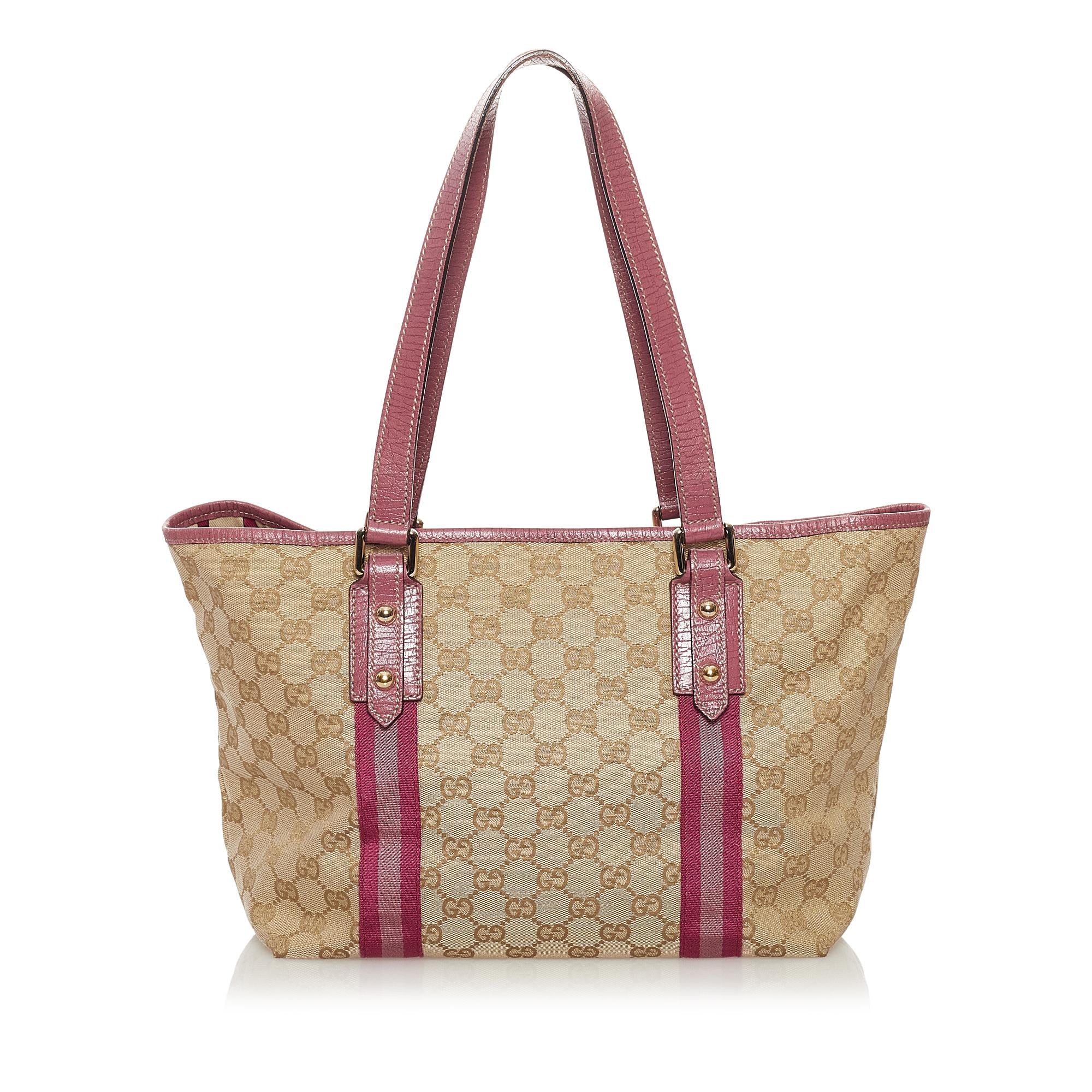 Gucci GG Canvas Jolicoeur Tote Bag (SHG-32700)