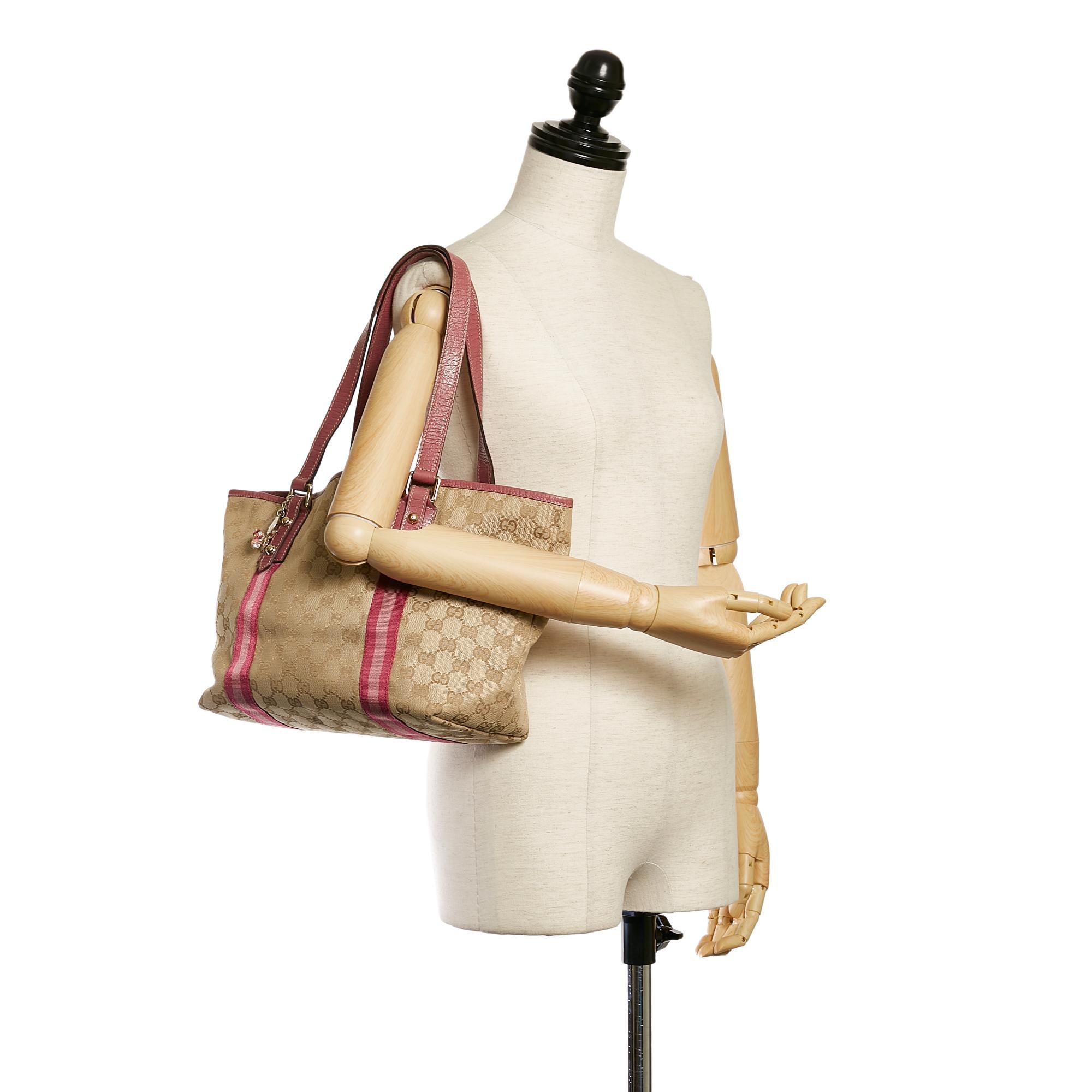 Gucci GG Canvas Jolicoeur Tote Bag (SHG-32700)