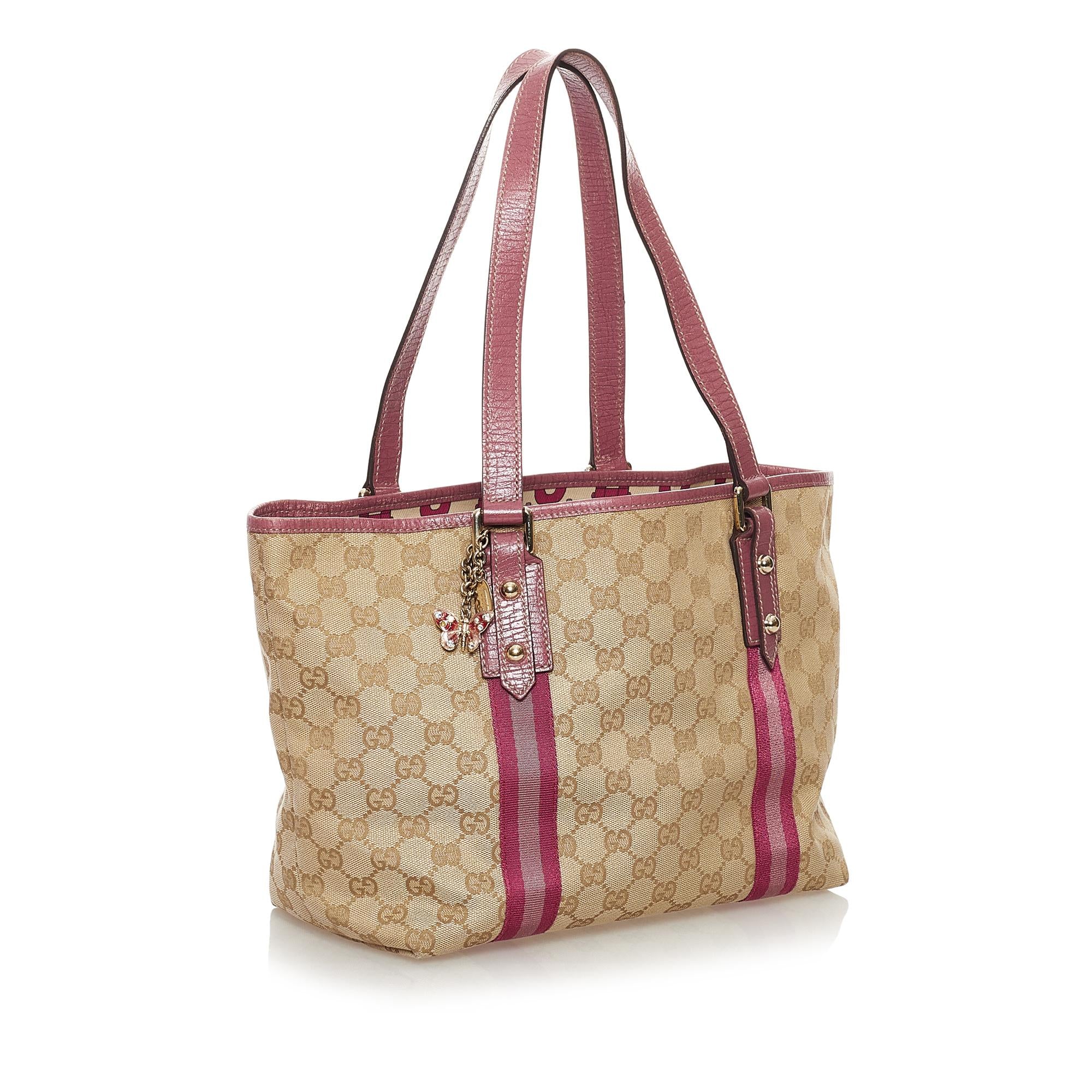 Gucci GG Canvas Jolicoeur Tote Bag (SHG-32700)