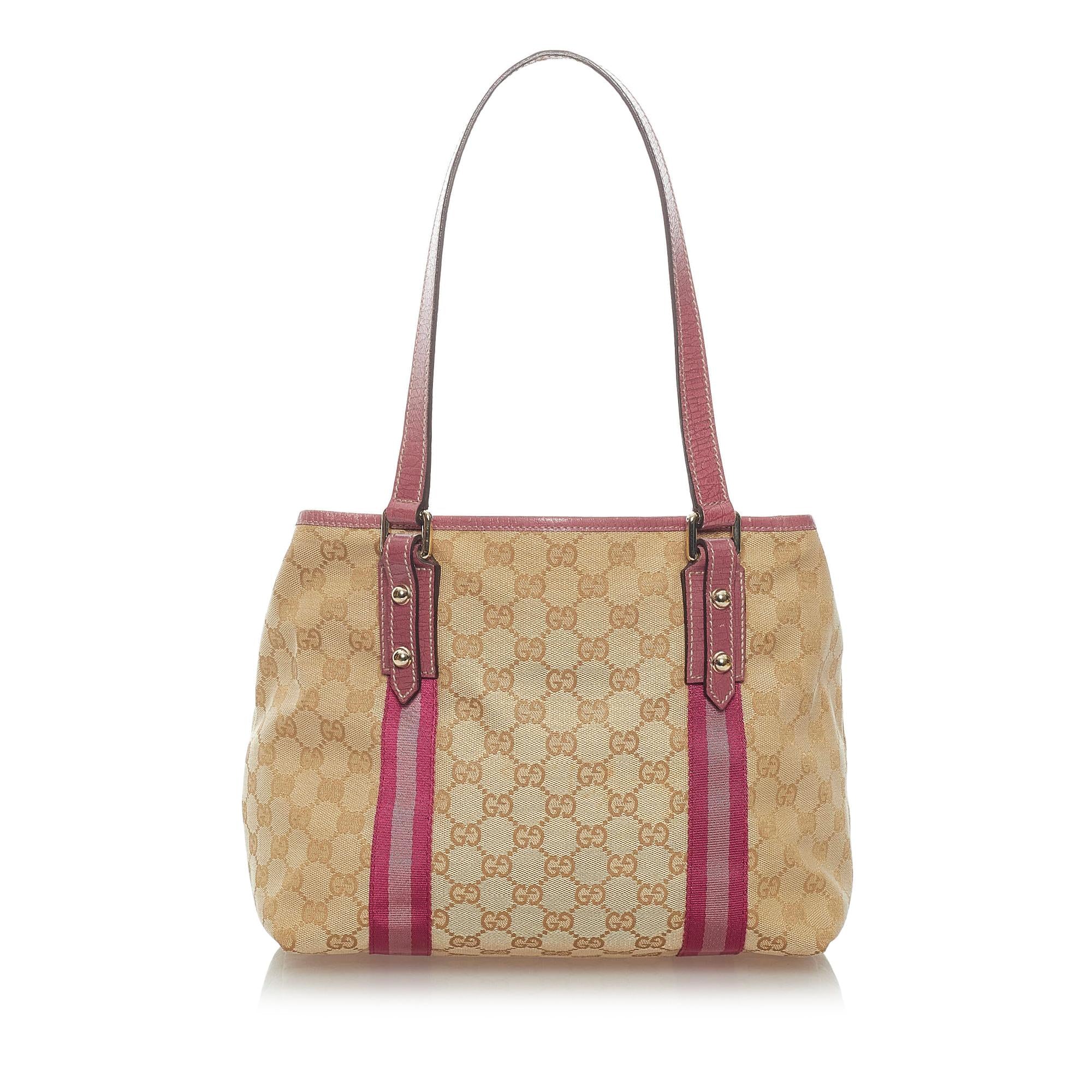 Gucci GG Canvas Jolicoeur Tote Bag (SHG-34727)