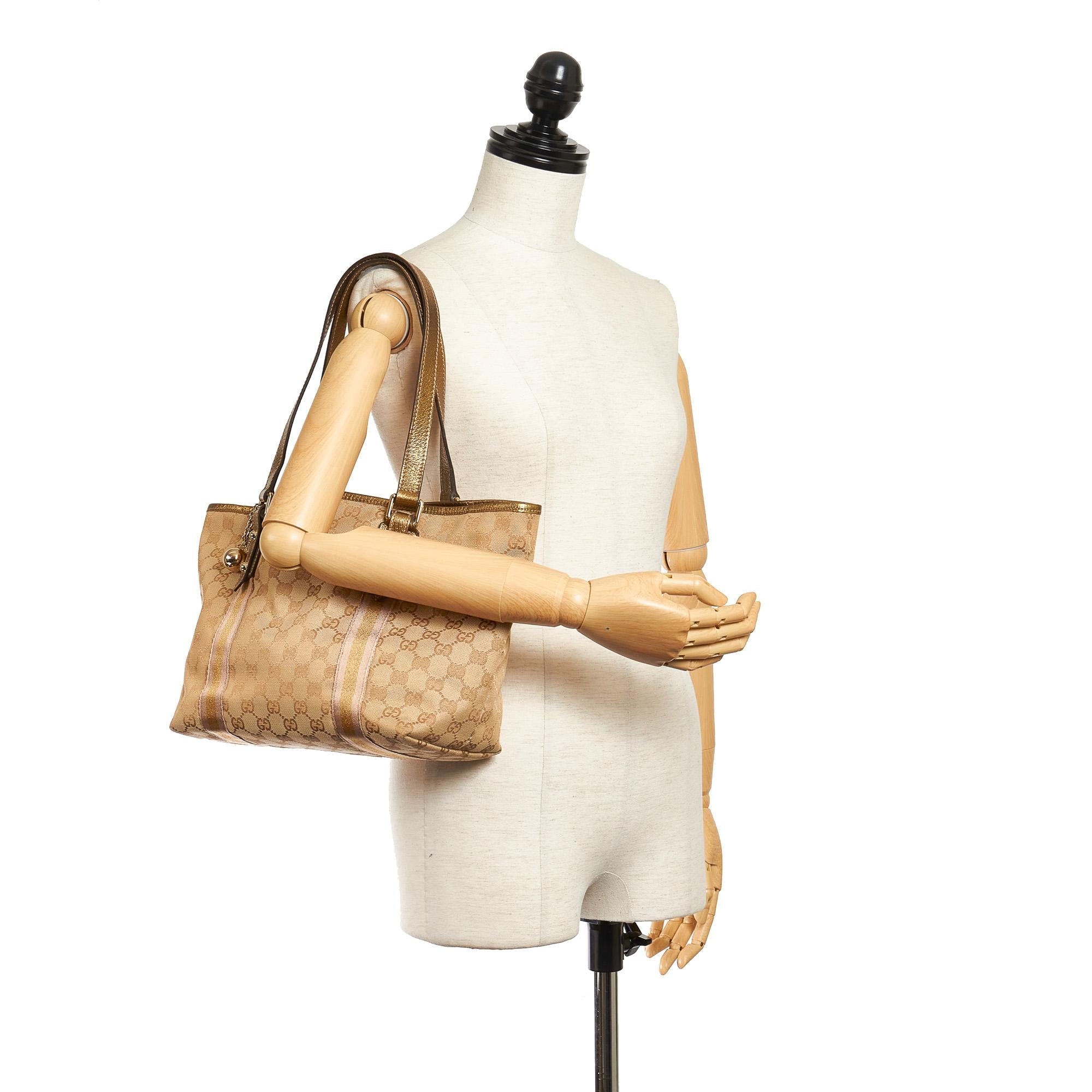 Gucci GG Canvas Jolicoeur Tote Bag (SHG-34745)