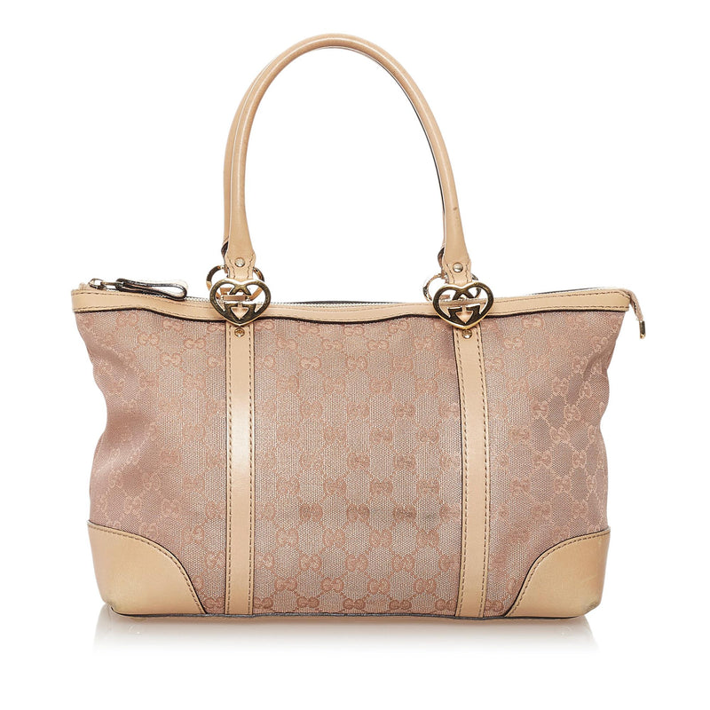 Gucci GG Canvas Lovely Tote Bag (SHG-32983) – LuxeDH
