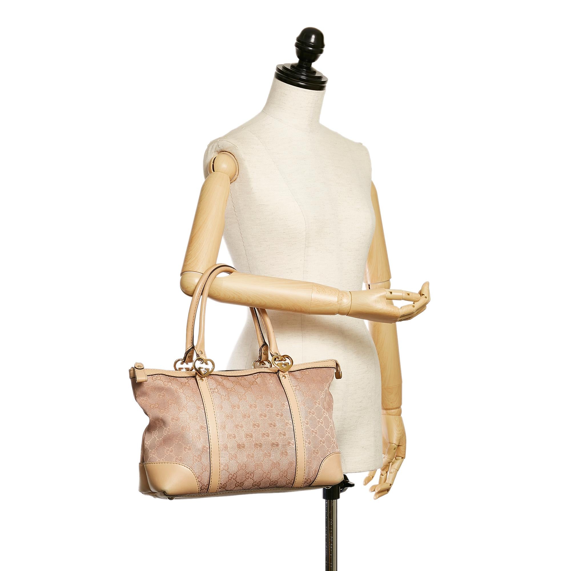 Gucci GG Canvas Lovely Tote Bag (SHG-32983)