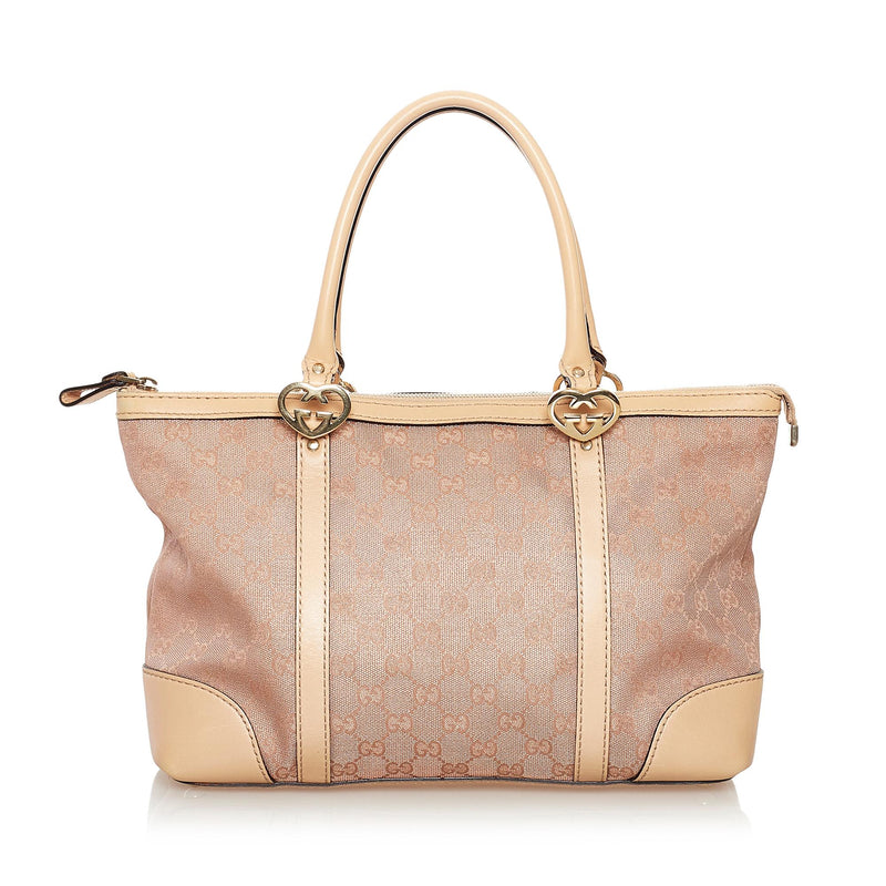 Gucci GG Canvas Lovely Tote Bag (SHG-33841) – LuxeDH