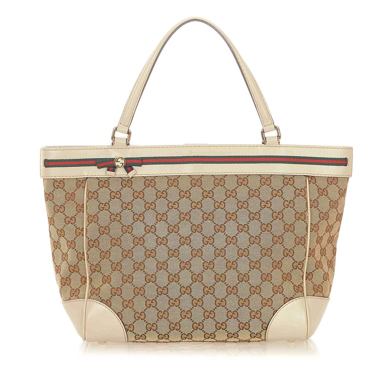 Gucci GG Canvas Mayfair Tote Bag (SHG-20139) – LuxeDH
