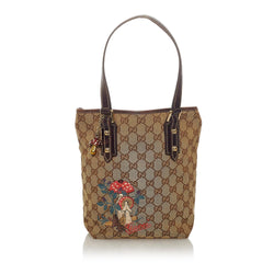 Gucci GG Canvas Mushrooms Tote Bag (SHG-28560)