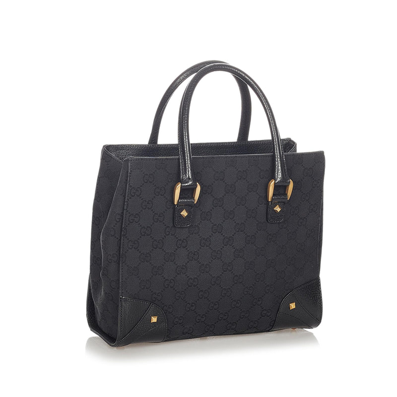 Gucci GG Canvas Nailhead Handbag (SHG-23804)