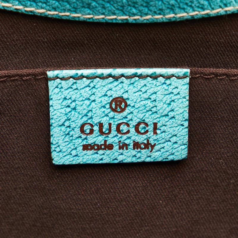 Gucci GG Canvas Nailhead Jackie Shoulder Bag (SHG-32595)