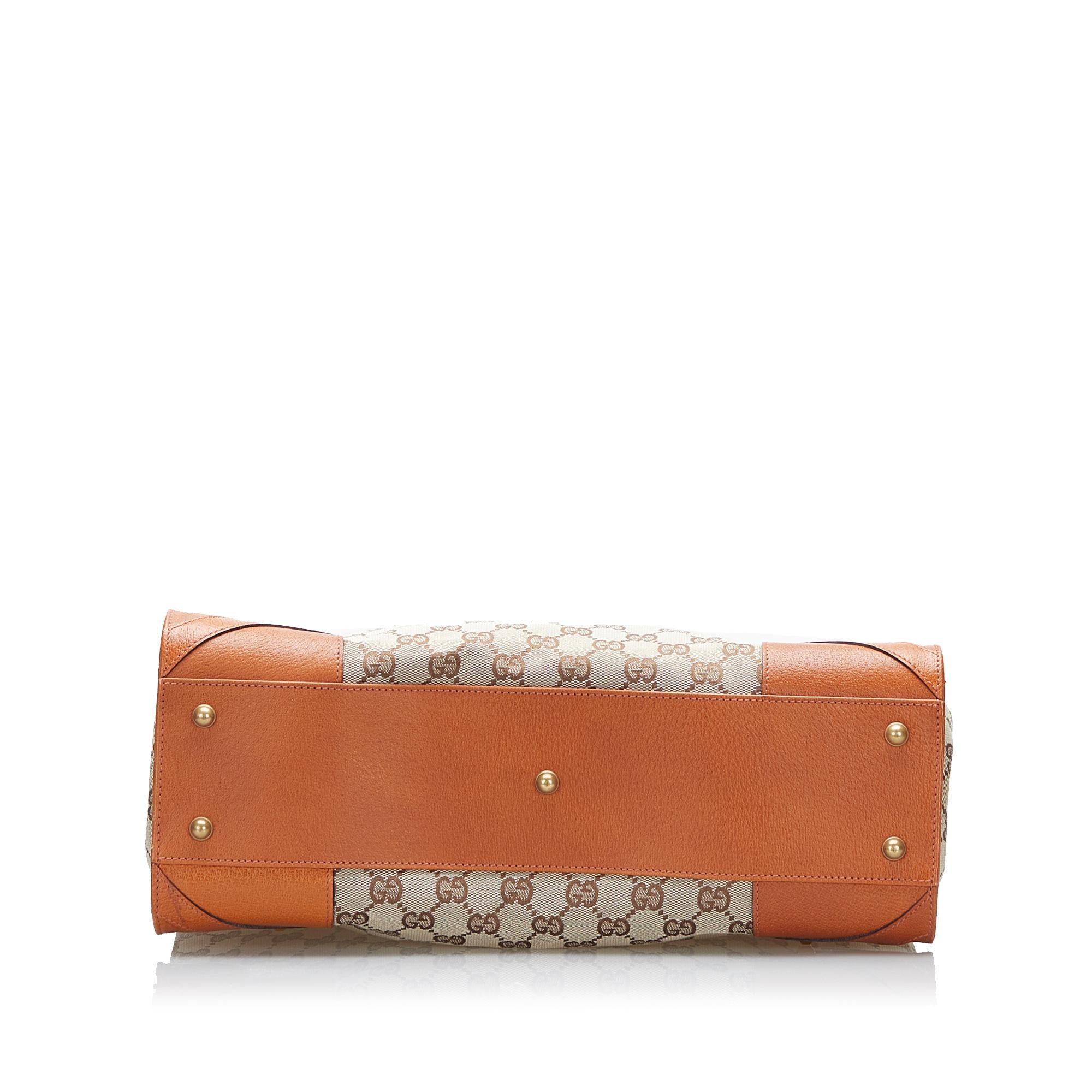 Gucci GG Canvas Nailhead Tote (SHG-37933)