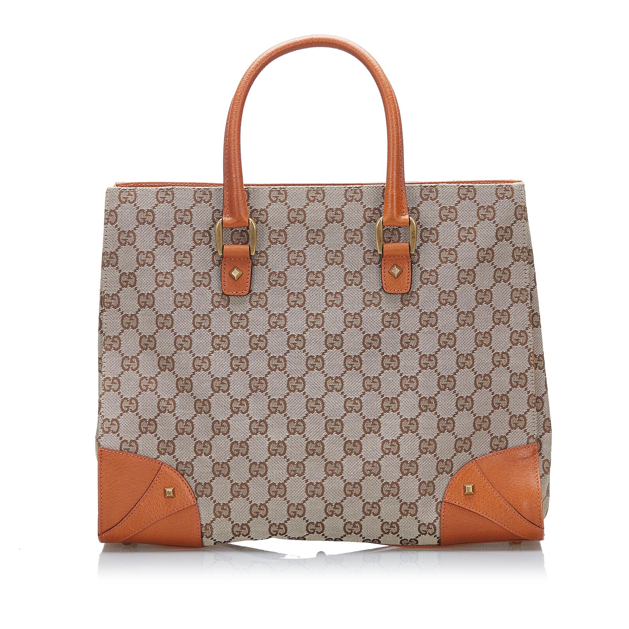 Gucci GG Canvas Nailhead Tote (SHG-37933)