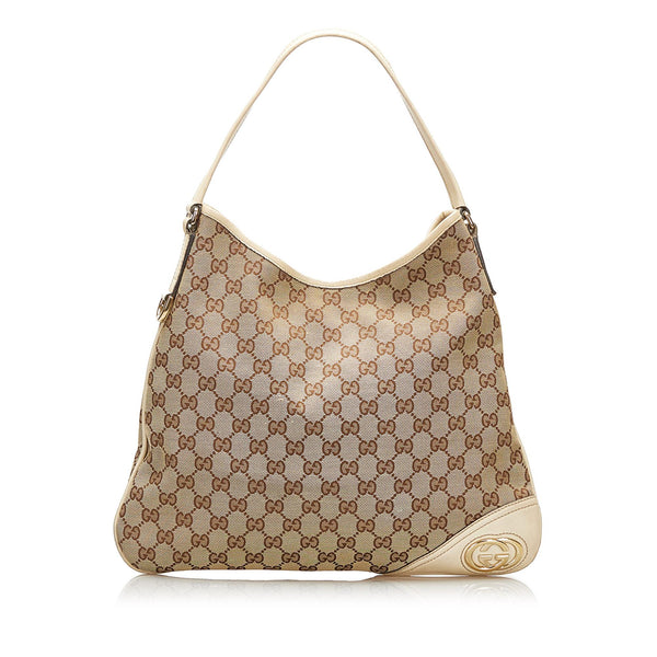 Gucci GG Canvas New Britt Shoulder Bag (SHG-35620)