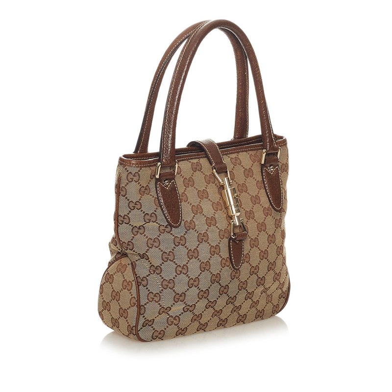 Gucci GG Canvas New Jackie Handbag (SHG-27359)