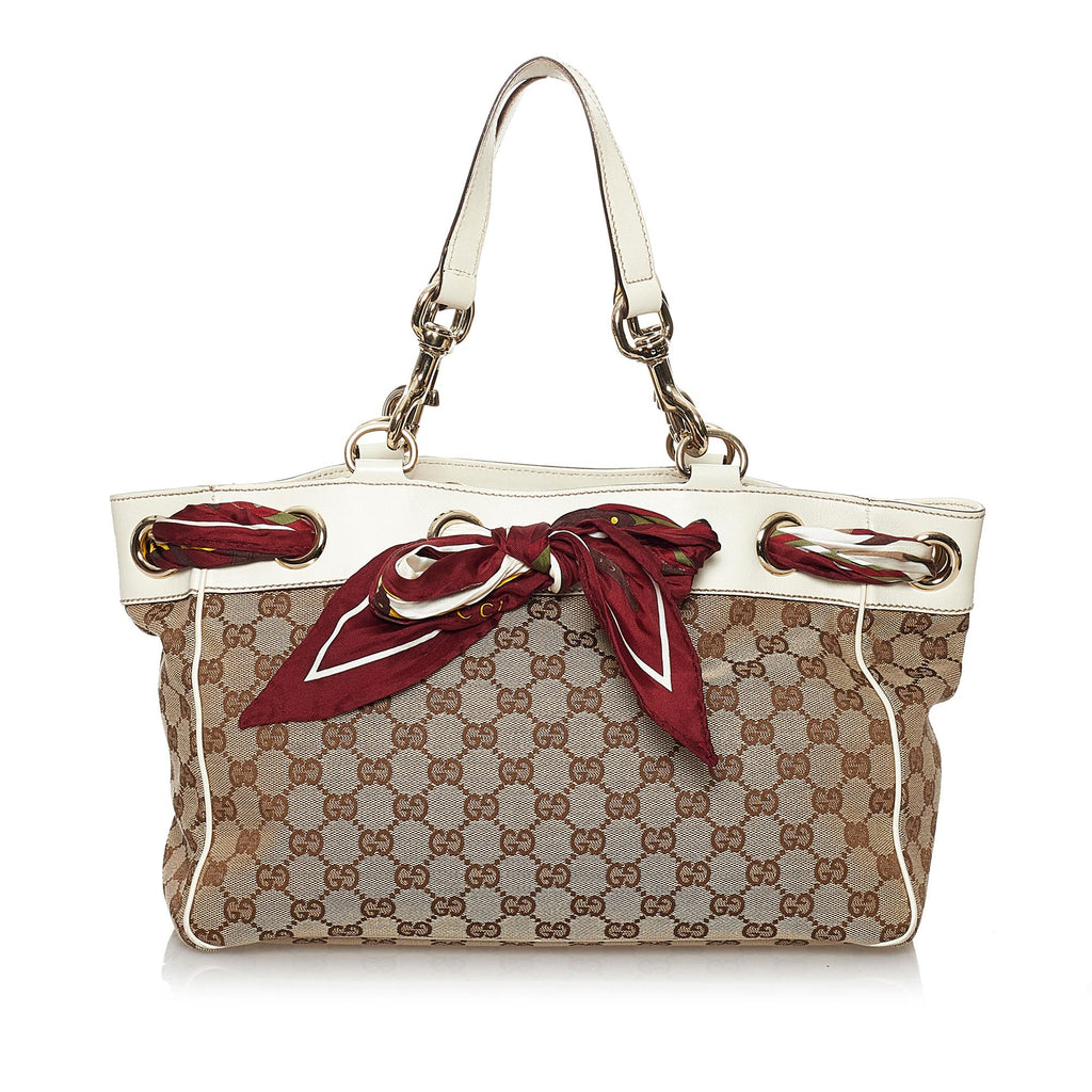 Gucci Diamante Canvas Tote Bag (SHG-31905) – LuxeDH
