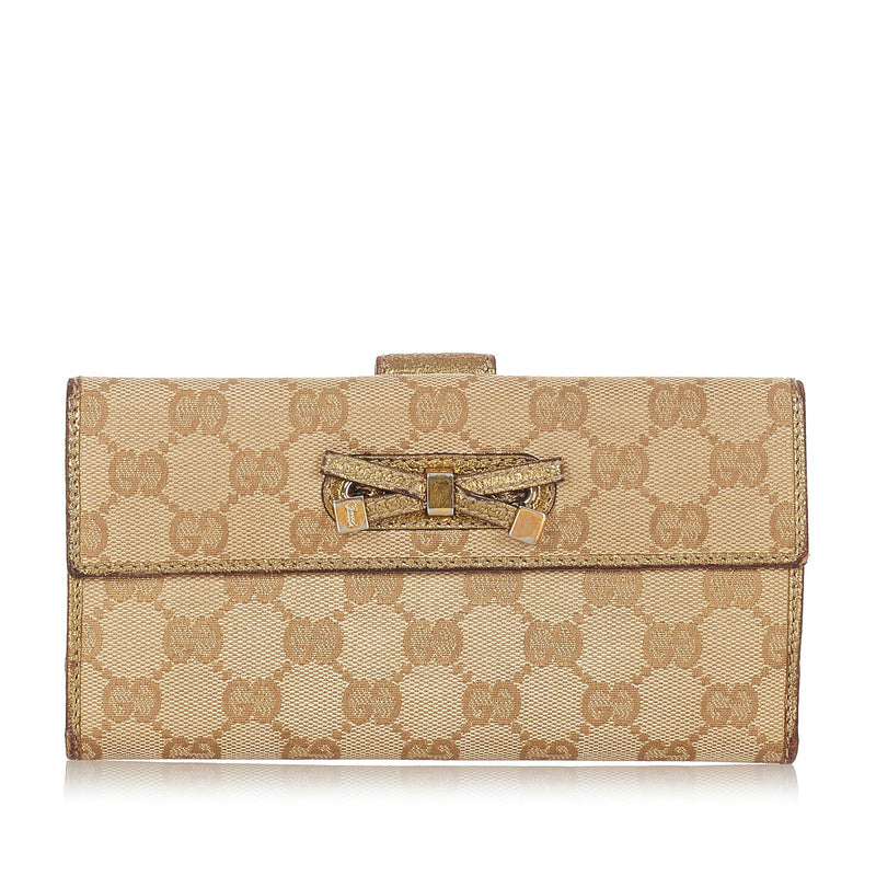 Gucci GG Canvas Princy Long Wallet (SHG-23699)