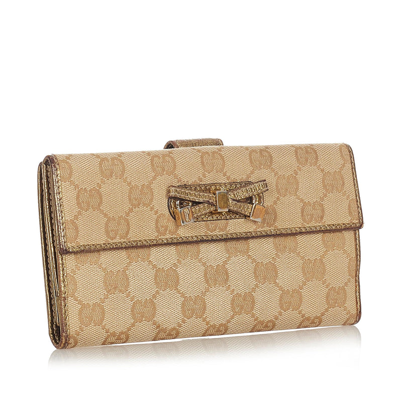 Gucci GG Canvas Princy Long Wallet (SHG-23699)