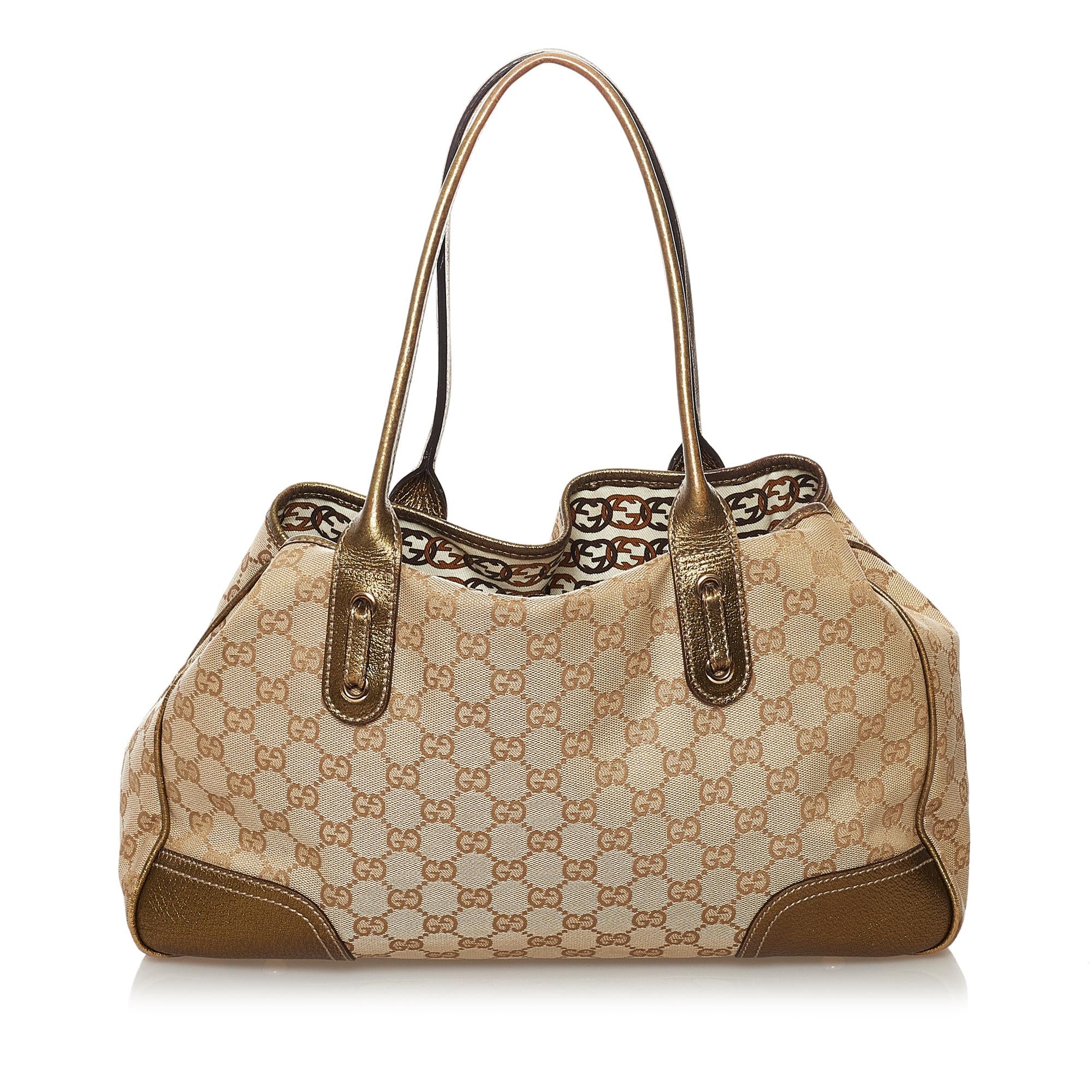 Gucci GG Canvas Princy Tote Bag (SHG-32534)