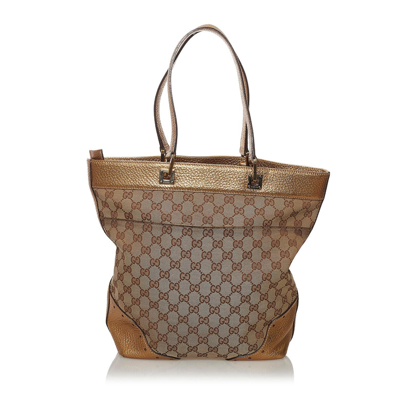 Gucci GG Canvas Punch Tote Bag (SHG-32485)