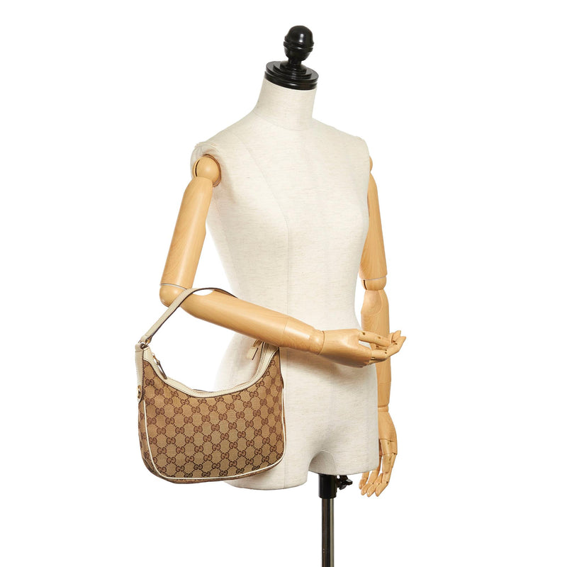 Gucci, Bags, Gucci Vintage Slim Pochette Shoulder Bag Gg Monogram Canvas  Small