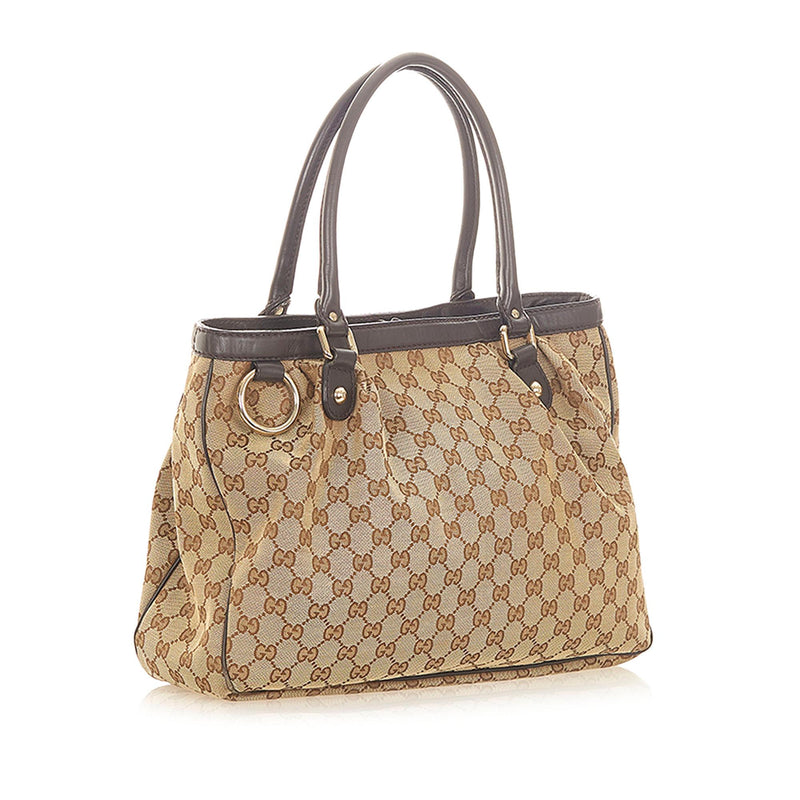 Gucci GG Canvas Sukey Tote Bag (SHG-20319)