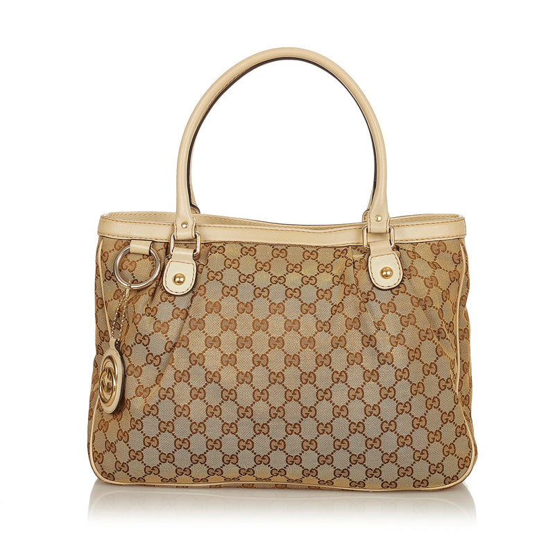 Gucci GG Canvas Sukey Tote Bag (SHG-26533)
