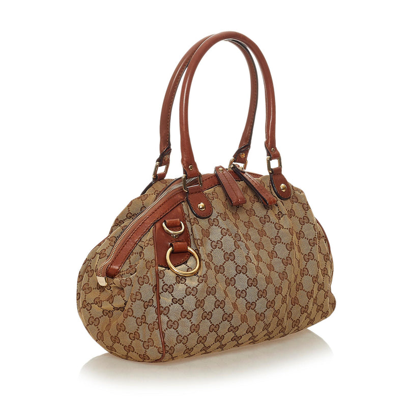 Gucci GG Canvas Sukey Tote Bag (SHG-27552)